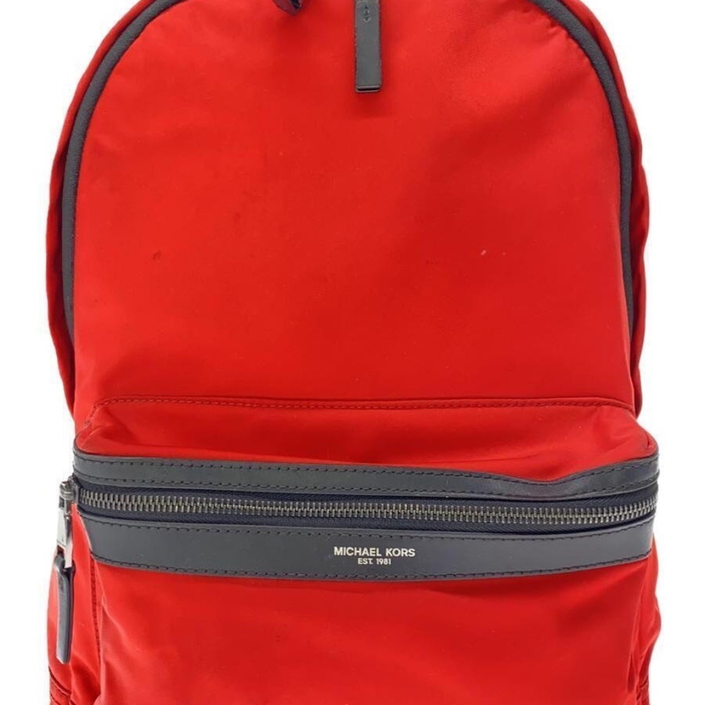 LIJE NEW Michael Kors Kent Backpack Red Designer Backpack Nylon Bag School Bag